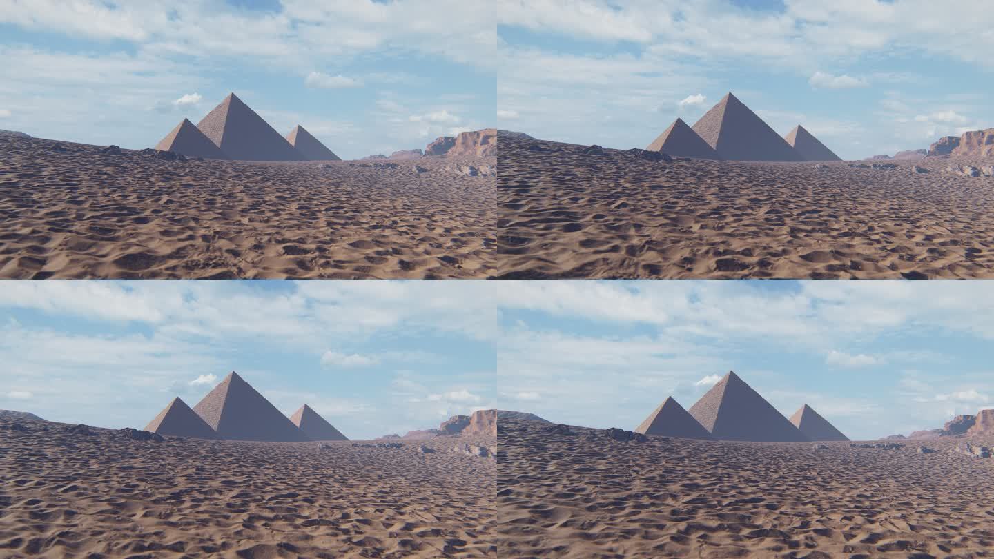金字塔沙漠国外道路