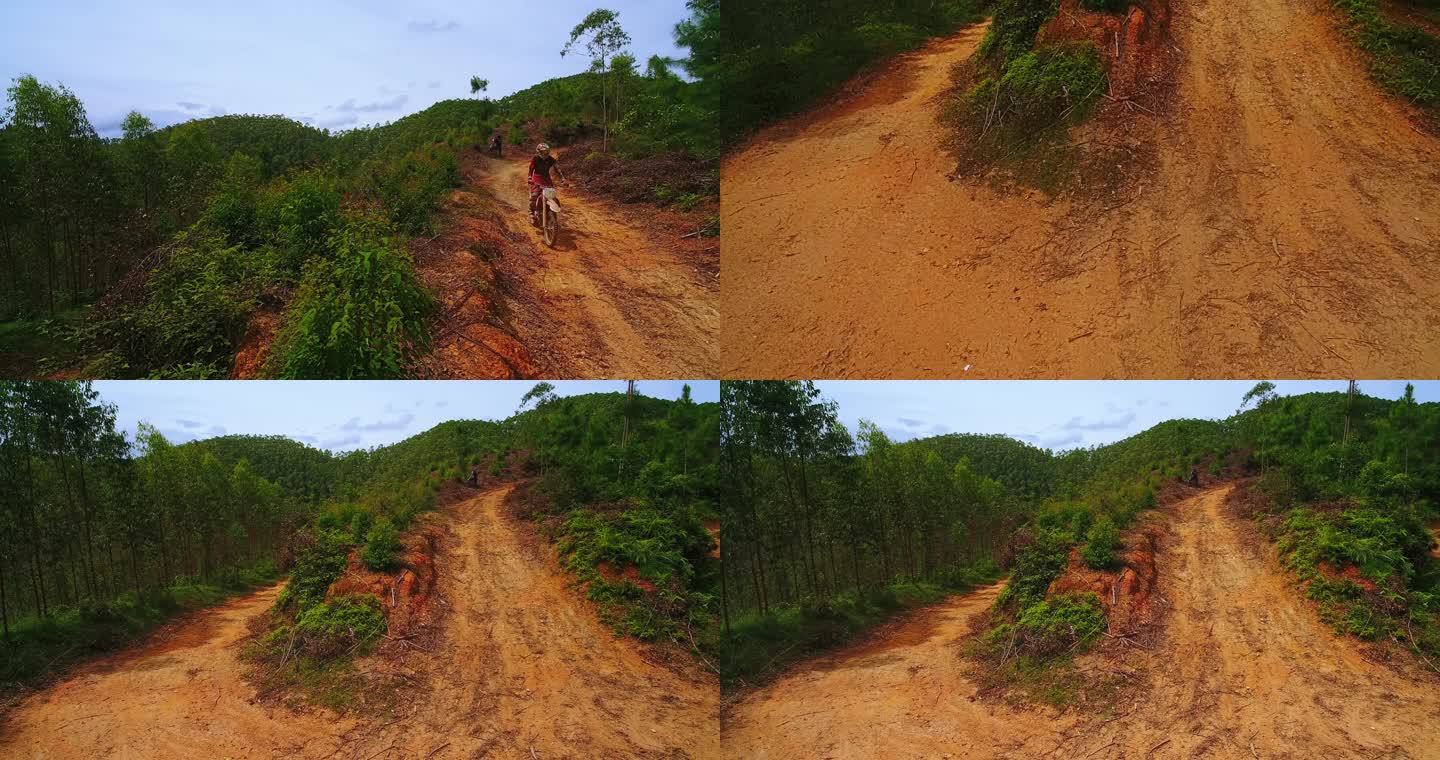 体育竞技山地越野公路赛道赛车手冲线