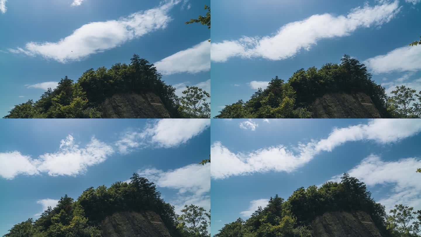 【原创】山顶蓝天白云延时