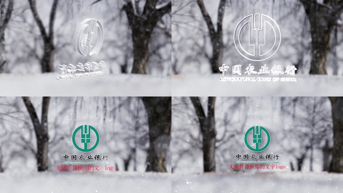 冬季雪花logo展示（无插件）