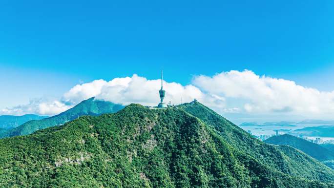 深圳梧桐山4K大气航拍