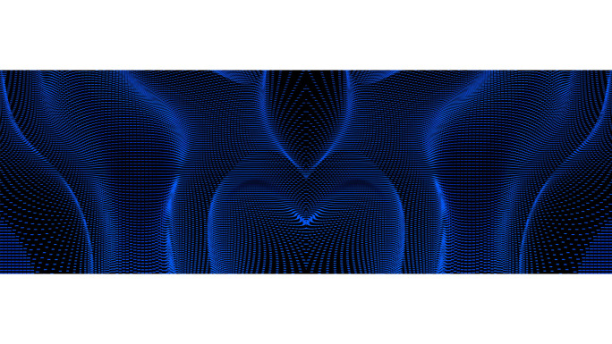 【宽屏时尚背景】黑蓝方点立体曲线炫酷矩阵
