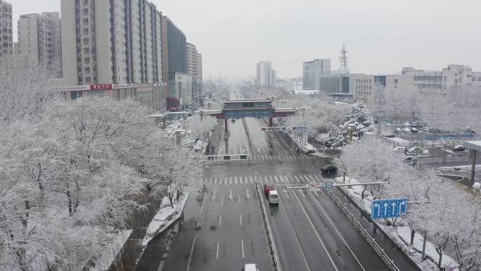 涿州范阳路雪景-6