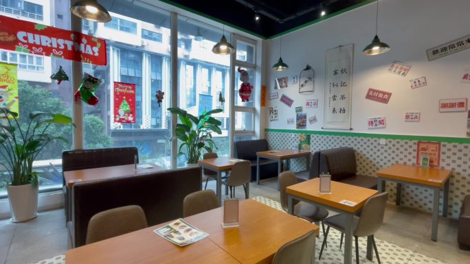 复古装饰港式茶餐厅墙体彩绘等一组
