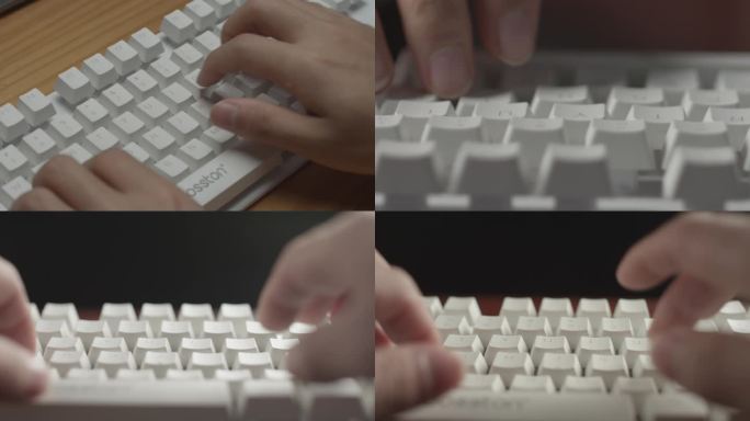 键盘打字各种角度