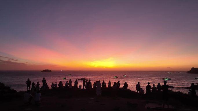 海边日出 美丽浙江 唯美 浪漫 海岛