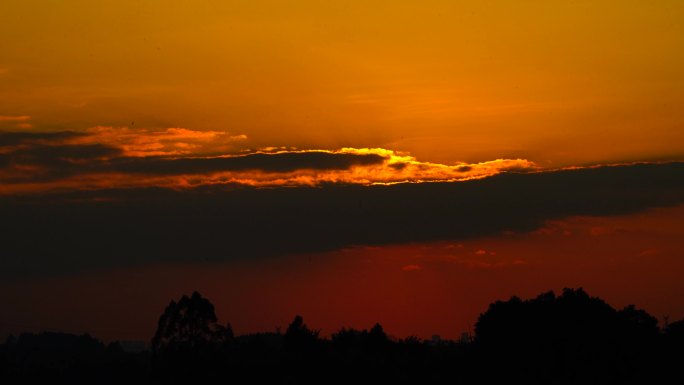 彩霞 霞光 日落 夕阳 云彩