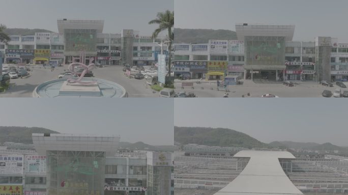 「4K航拍Dlog原素材」广州狮岭皮革城