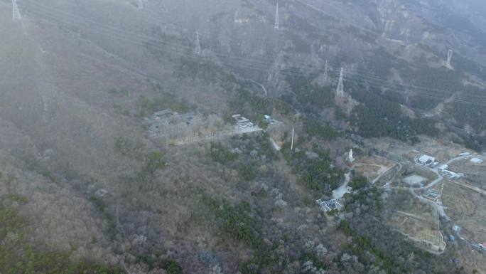 4K航拍短片.北京阳台山金山寺初冬