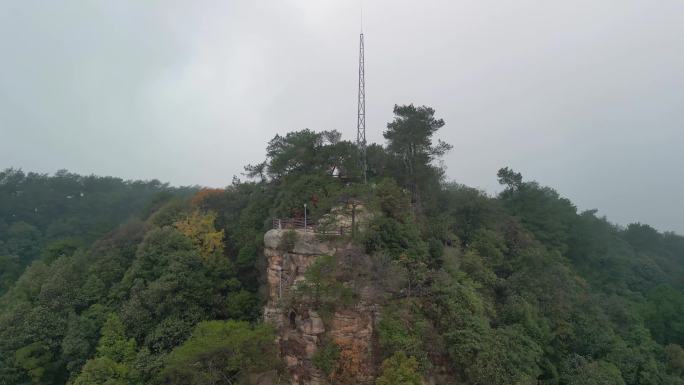 4K航拍重庆北碚缙云山狮子峰风景名胜区