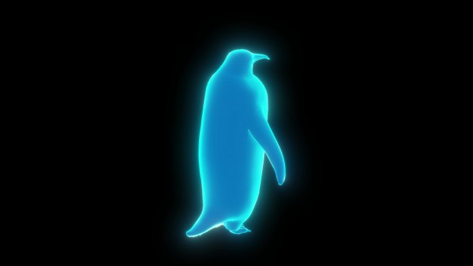 全息企鹅动画【带通道】