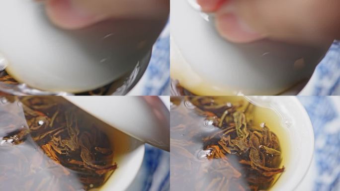 【正版素材】盖碗泡茶1516