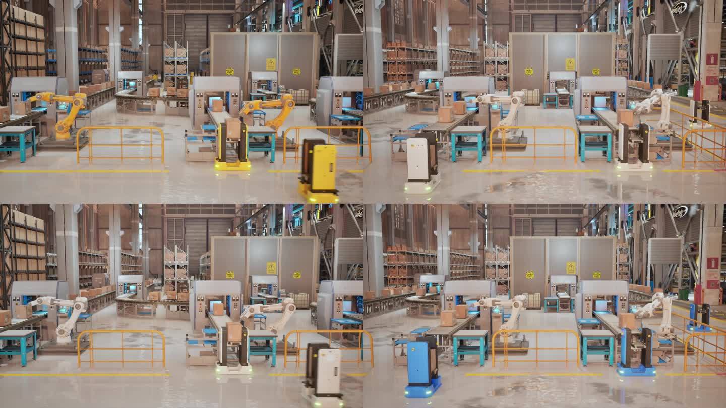 自动化仓库AGV物流机器人