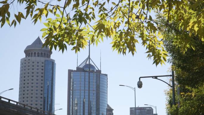 建国门外大街 街拍 国贸桥 地标 建筑