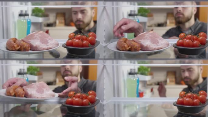 冰箱里的食物冰箱储藏食物智能电器