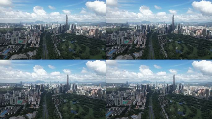 深圳福田平安大厦航拍