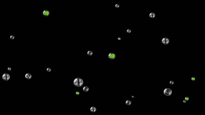 氧气分子负氧离子空气质量森林氧吧模板