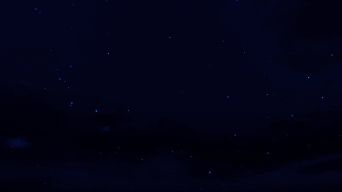 【HD天空】长夜星空蓝色薄云唯美奇幻繁星