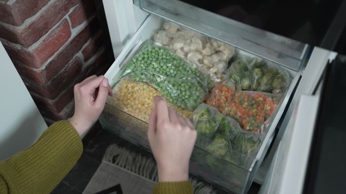 冰箱里的美味食物冰箱储藏食物智能电器