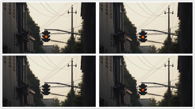 红绿灯闪烁交通信号灯故障