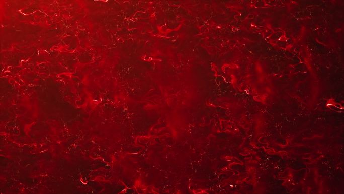红色液体-可循环背景动画-反射表面，血液，摘要