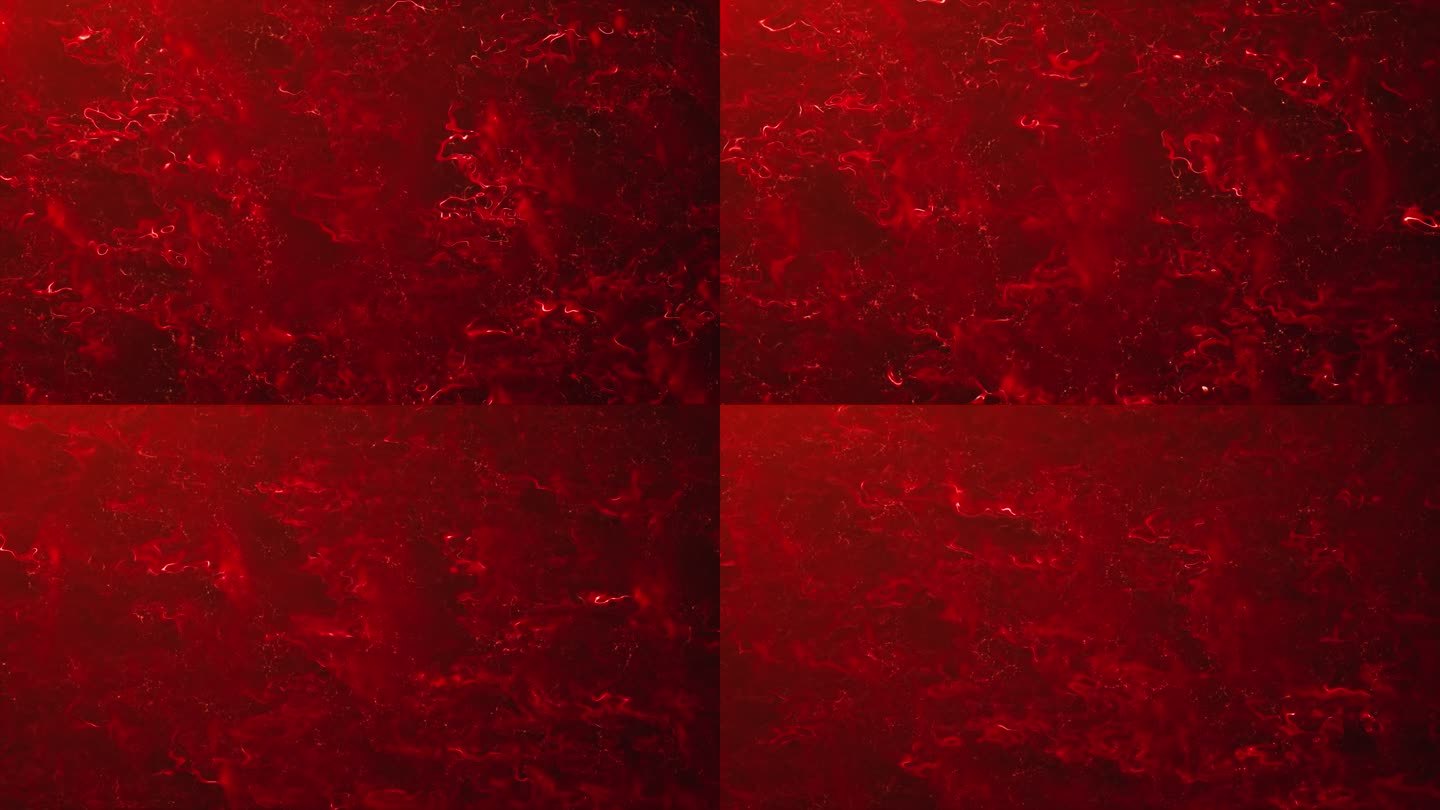 红色液体-可循环背景动画-反射表面，血液，摘要