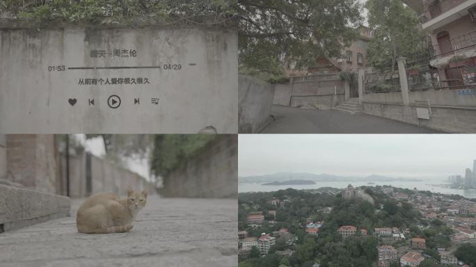 4k鼓浪屿航拍扫街生活烟火福建厦门城市