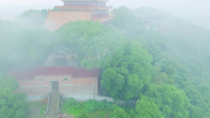 湖南 常德  津市 嘉山 风景名胜 雾气