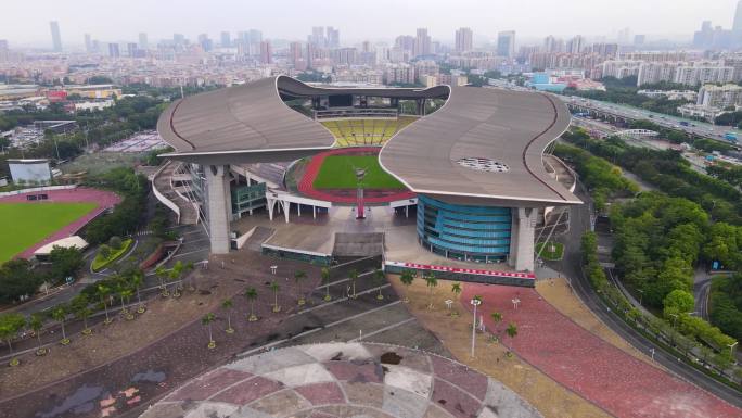 航拍广东奥林匹克体育中心