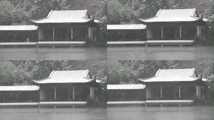 古建筑雪景风光