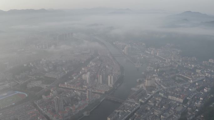 赣州全南航拍-全南城区大景