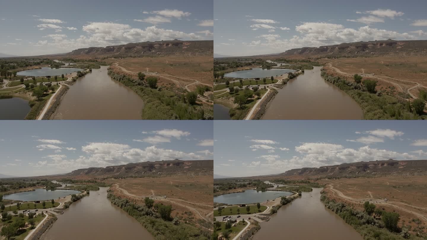 科罗拉多州夏季景色和水上娱乐活动视频系列