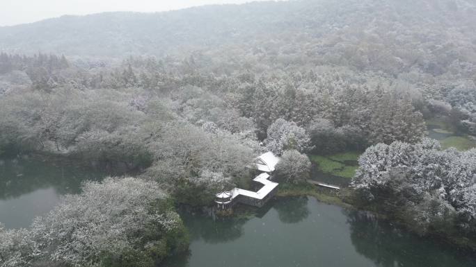 杭州西湖浴鹄湾冬季景观