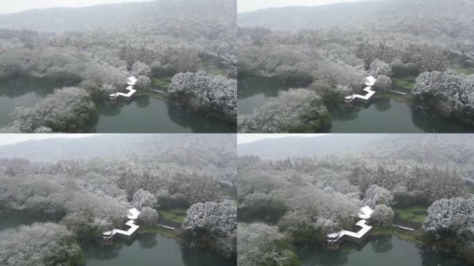 杭州西湖浴鹄湾冬季景观