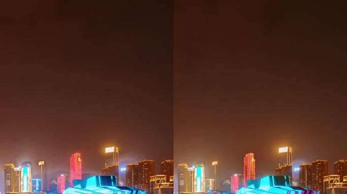 竖幅重庆夜景渝中区大剧院