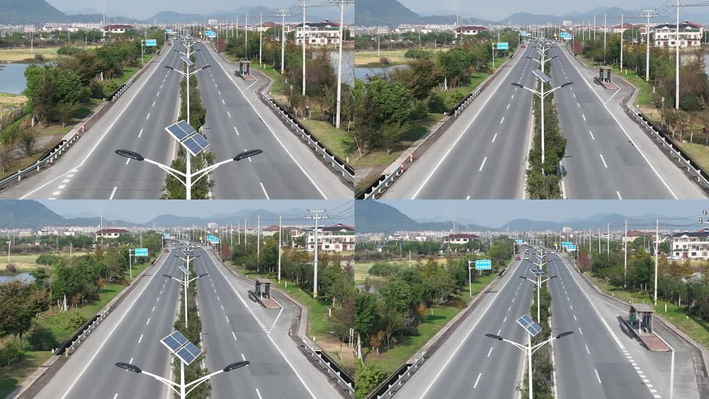 浙江新农村柏油马路道路交通太阳能路灯亮化