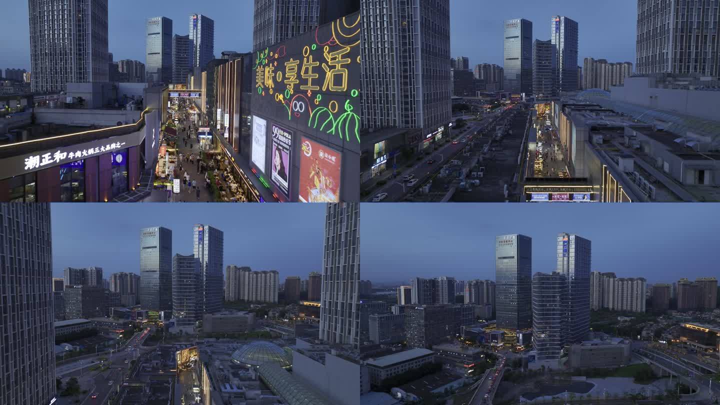 「4K航拍原片」广州万博番禺金街