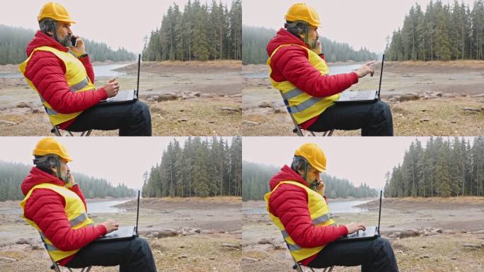 森林生态学家生命中的一天。可持续性和生态系统保护。