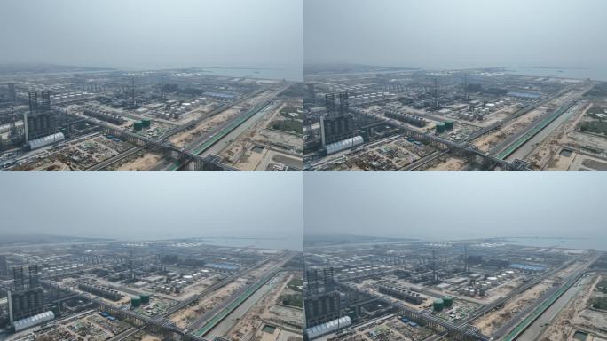 中国石化工业区视频素材