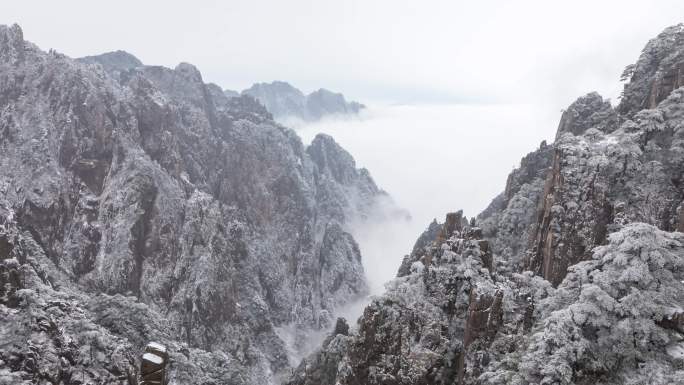 黄山下雪