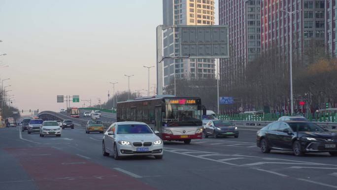 清晨 黄昏 大望路 街景 空境