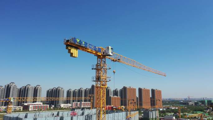 建筑 工地 安全 生产 塔吊 蓝天 中交