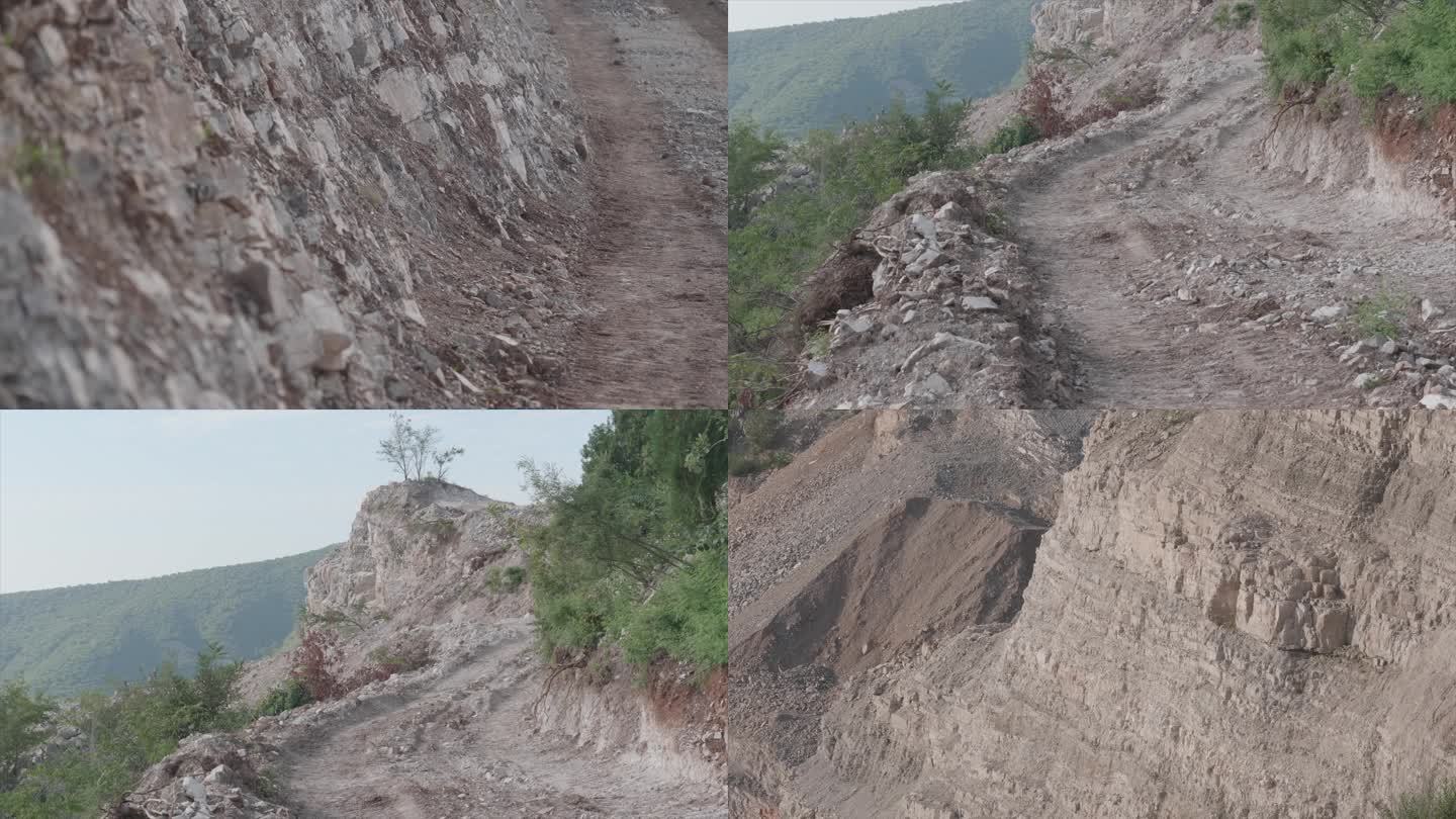 4K-开山采矿山体破坏生态