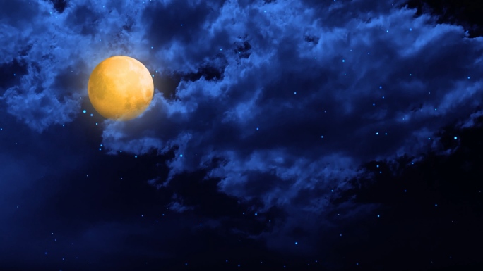 【HD天空】彩云追月中秋团圆金月满月月夜