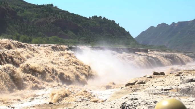 黄河 壶口瀑布 黄河壶口 水流 水雾