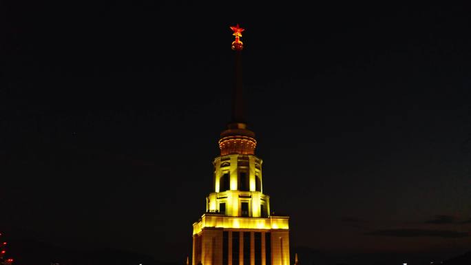 4K北理莫斯科大学夜景