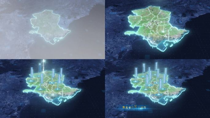 唐山市地图-云雾俯冲勾勒轮廓