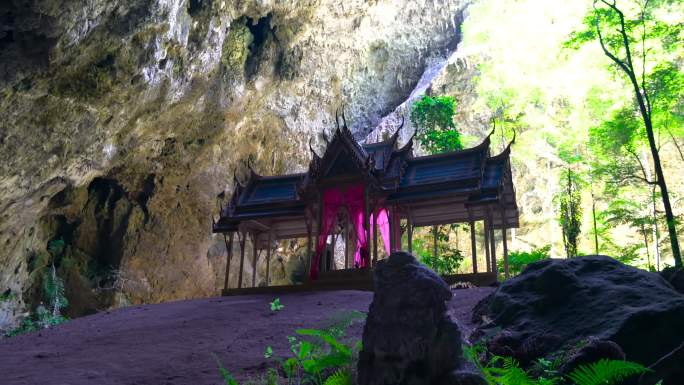 泰国三百峰洞穴寺庙实拍4K