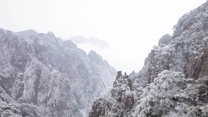 黄山下雪