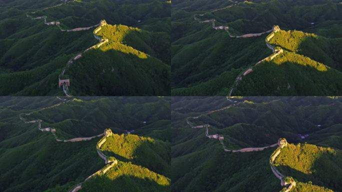 4K航拍长城之夏日出